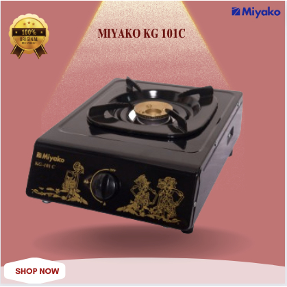 MIYAKO KOMPOR GAS 1 TUNGKU KG 101C/KG101C/KG 101 C/KG-101C/KG-101-C/KG 101C/MIYAKO KOMPOR GAS