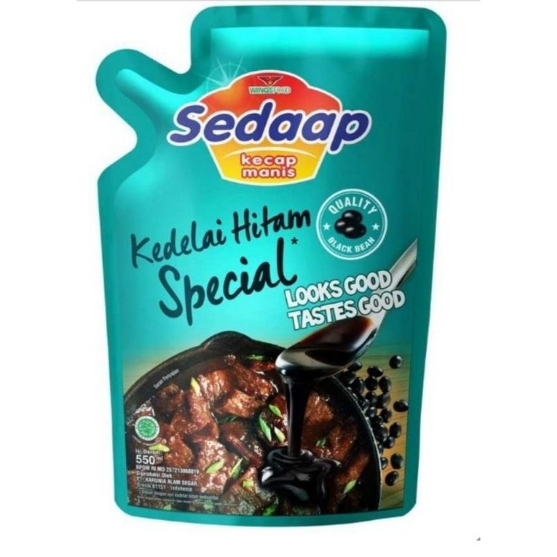 

Sedaap Kecap Manis Kedelai Hitam Special Berat 520 Ml