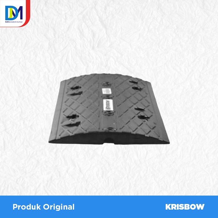 Speed Hump Middle Polisi Tidur Karet 50x35x5 Krisbow Black Original