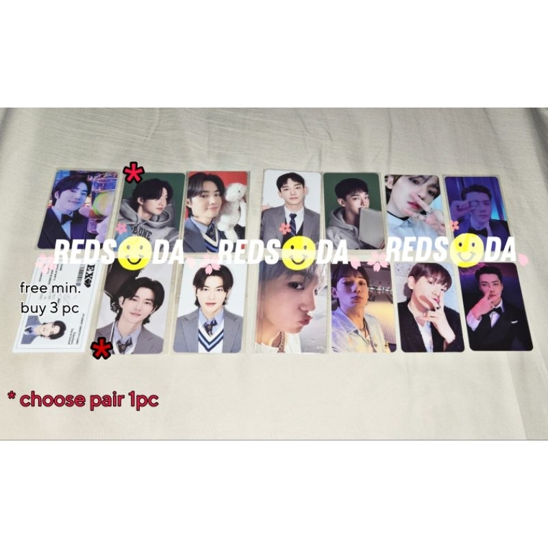 Photocard EXO Suho Chen Baekhyun Sehun SG24 Cream Soda Official