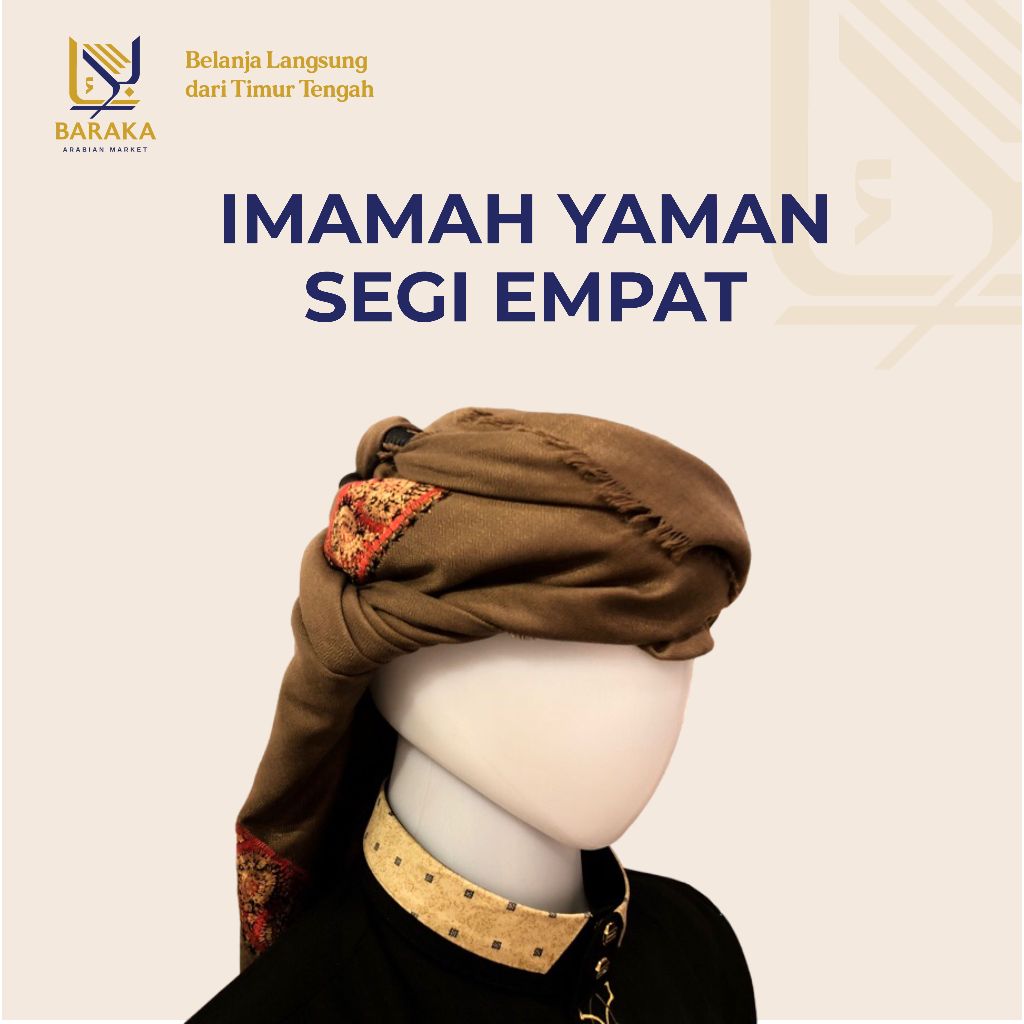 Sorban Imamah Yaman Segi Empat