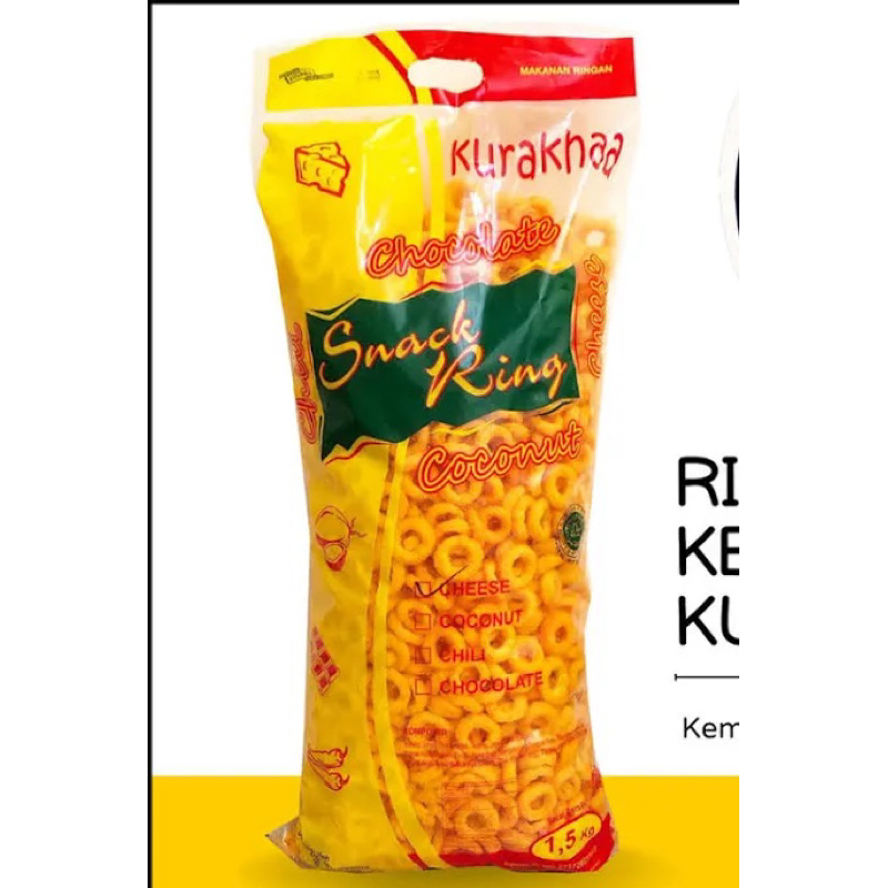 

1 BAL (1.5 KG) CHEESE RING / SNACK RING KEJU (GROSIR)