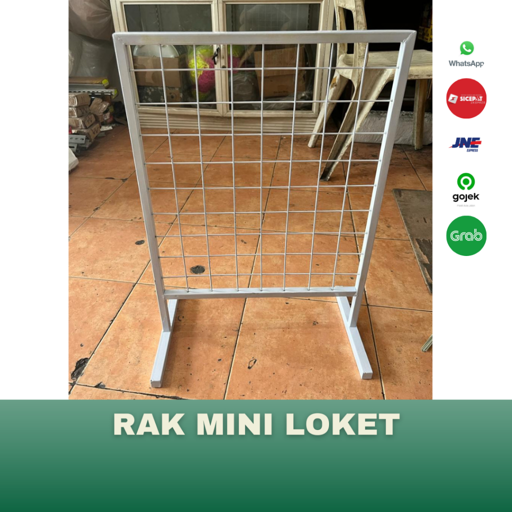 Rak Mini Loket/ Rak Mini Mundo/ Rak Display Aksesoris Kawat/ Ram Mini untuk Pameran/ Display Aksesor