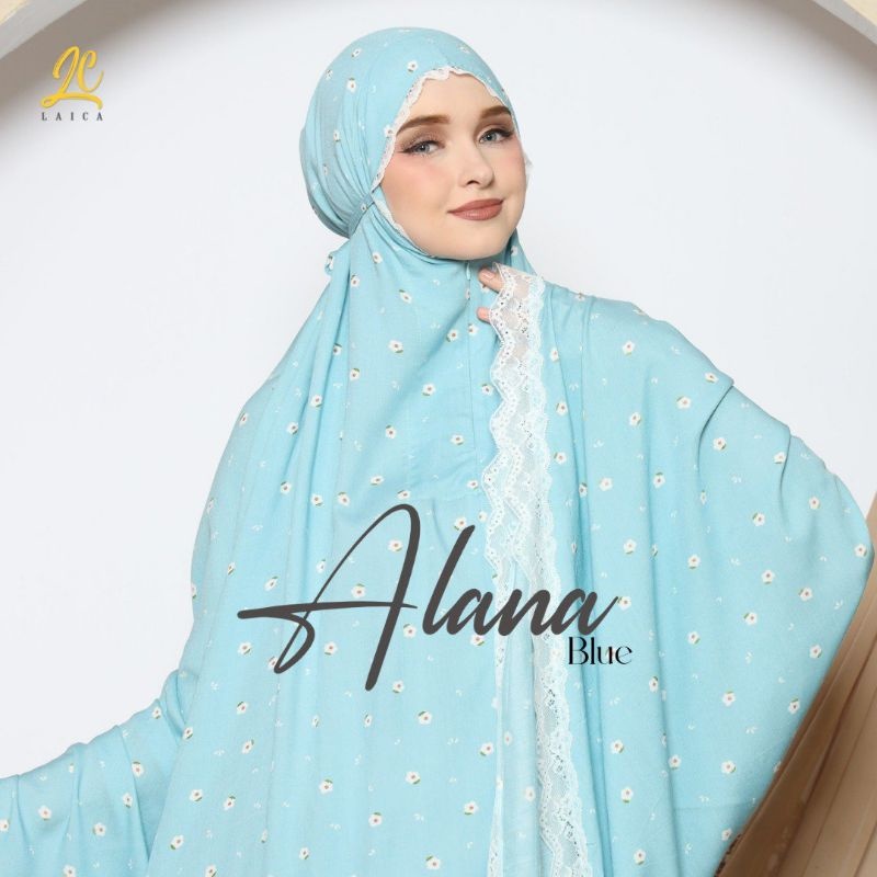 LAICA - ALANA BLUE MUKENA TRAVELING HARIAN BAHAN ADEM MUKENA BEST SELLER