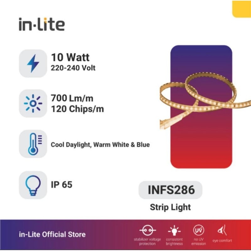 INLITE - Lampu Led Strip  INFS286 5M / LED Strip / Lampu Hias / Lampu Inlite