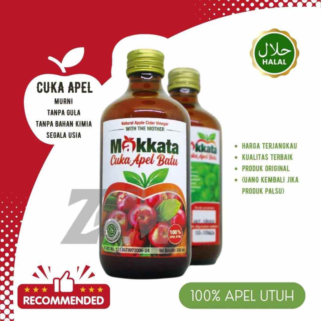 

JUAL Cuka Apel WITH MOTHER Vinega With Mother Cuka Apel Makkata Original Untuk Kesehatan Batu Empedu Dan Diet