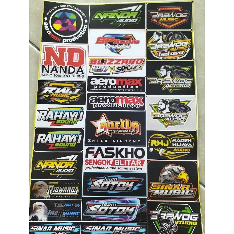 

STIKER SOUNDSYSTEM / STIKER PACK ISI 26 BIJI BAHAN CROMO