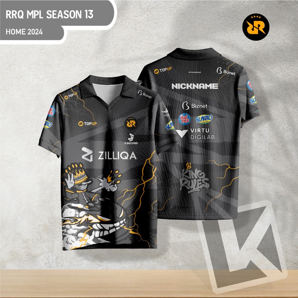 Jersey RRQ Fans Edition | MPL Season 13 Home | Full Print E-Sport 2024
