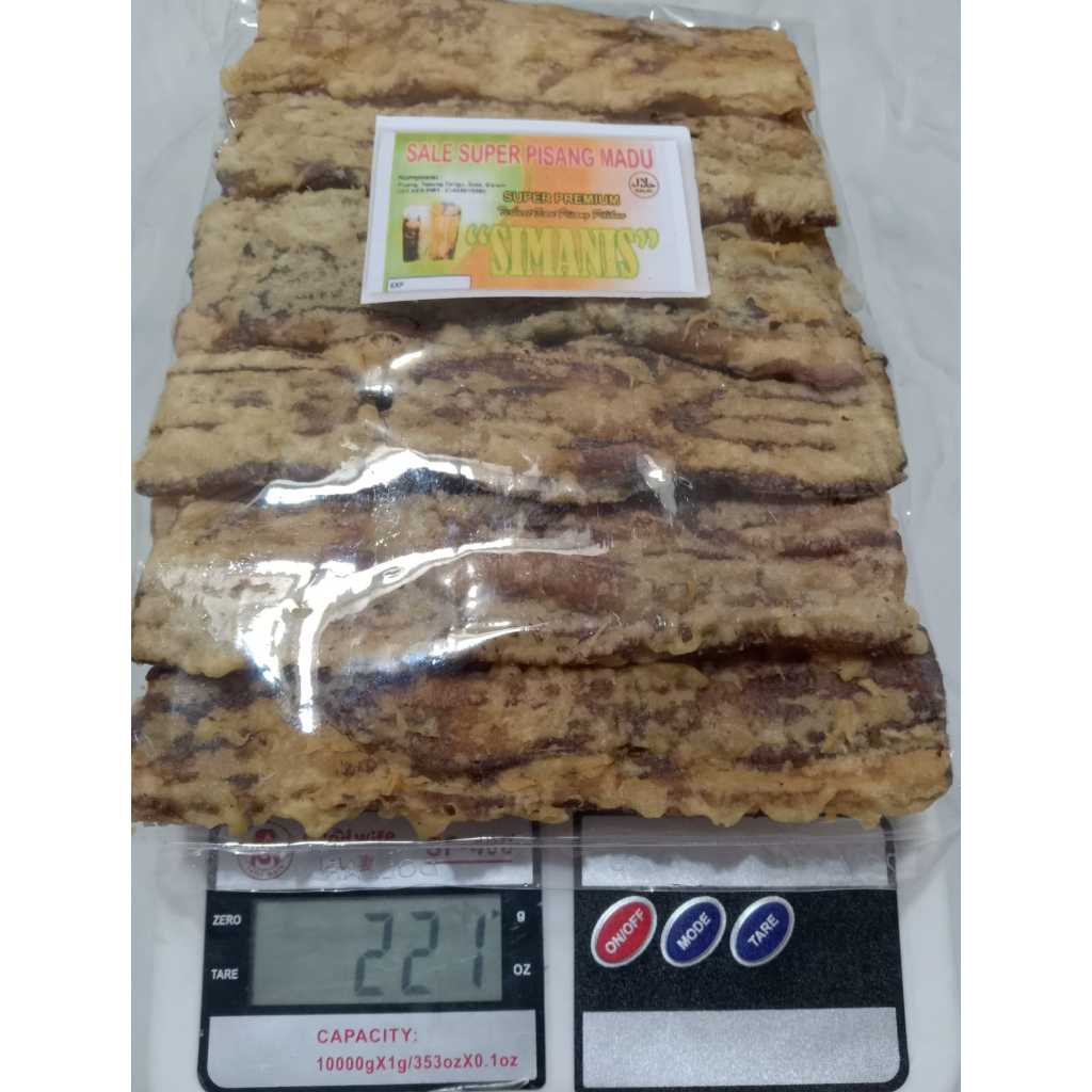 

SALE PISANG LIDAH 200 GRAM "SI MANIS" KHAS CILACAP. SELALU BARU, GURIH, RENYAH, LEGIT & BERGIZI