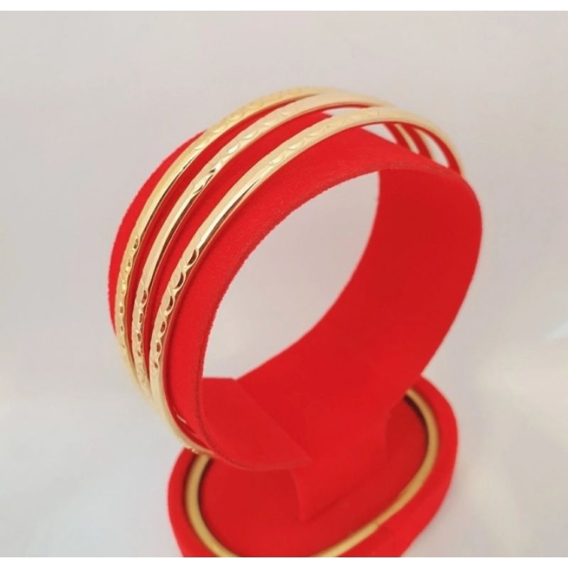 Gelang Emas Wanita Model Keroncong Kadar 375