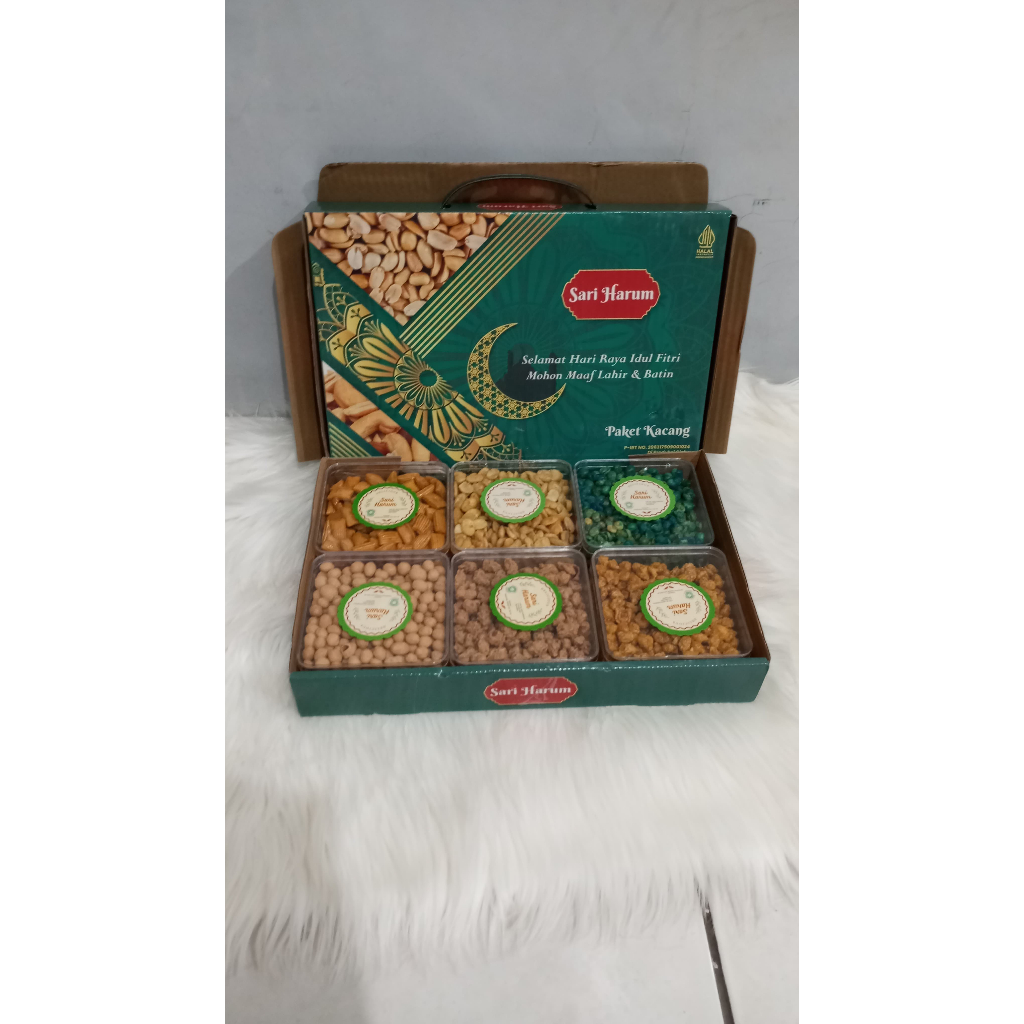 

Kue Lebaran Sari Harum Paket Kacang | Cemilan Lebaran Murah Enak