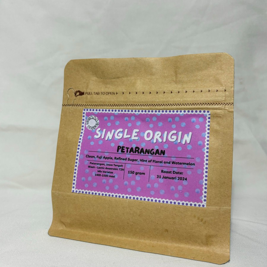 

Single Origin Arabica Kopi Petarangan Lactic Wash Anaerobic Untuk Filter atau Manual Brew