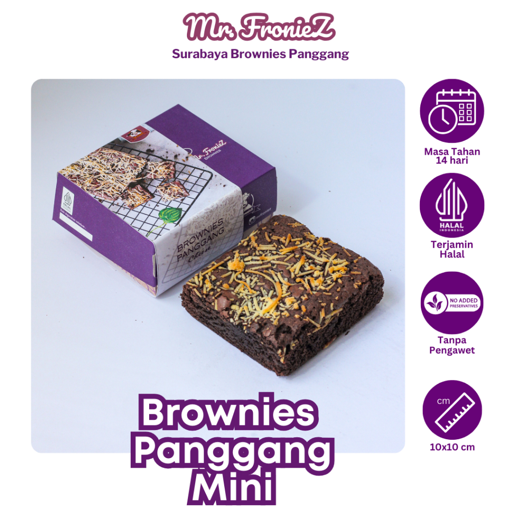 

Brownies Panggang Mini | Brownies Panggang 10x10 | Brownies Oven | Brownies Bakar | Brownies Fudgy