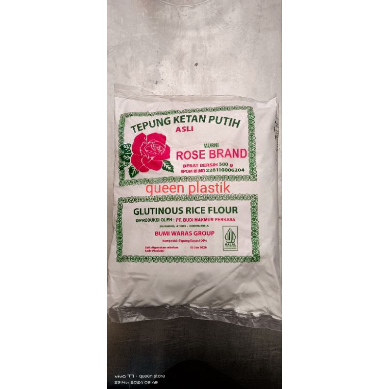 

Tepung beras ketan rosebrand 500 gr