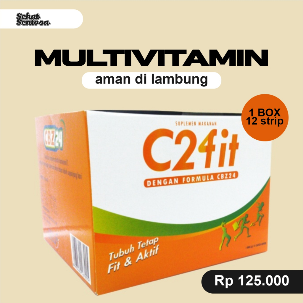 C2fit Multivitamin Vitamin C Vitamin B Kompleks Zinc - C2fit PER BOX Sehat Sentosa