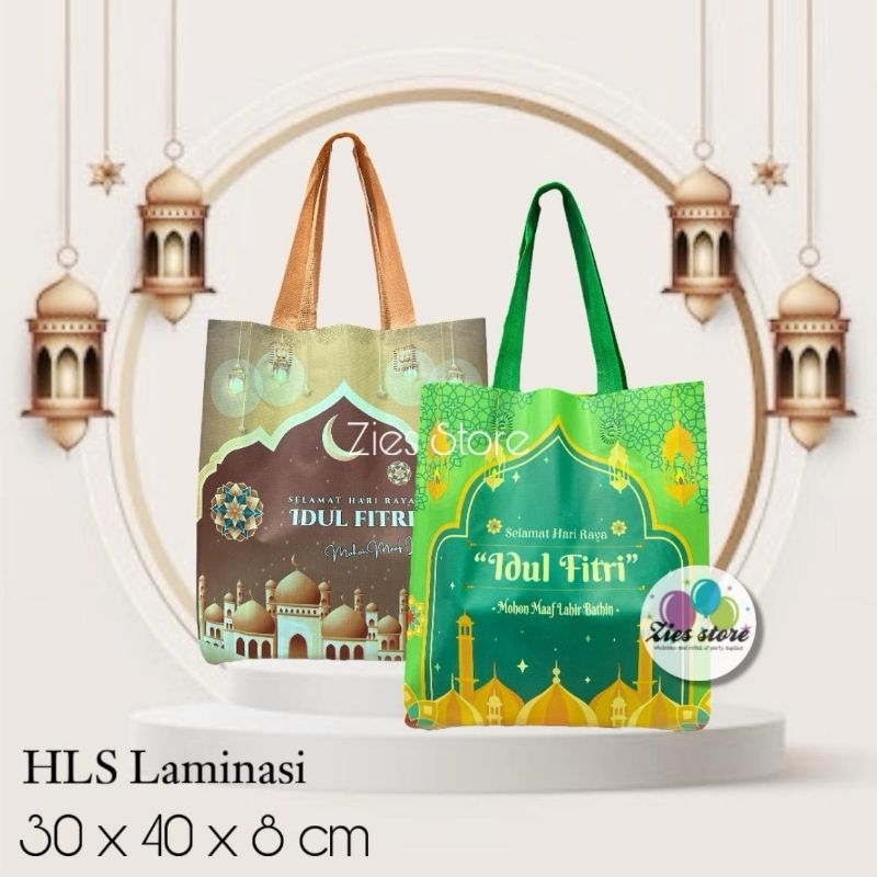 

Tas Souvenir Lebaran / Goodie Bag Idul Fitri / Tas Hampers Laminasi M