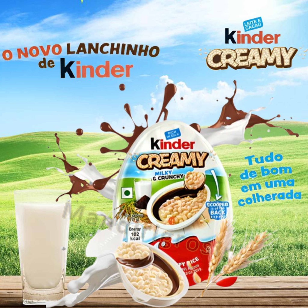 

Cokelat Krim Susu & Crispy Rice * Kinder Creamy * krim Susu Renyah * 19gr