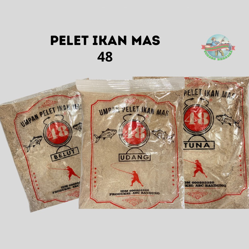 Umpan Pelet 48 Ikan Mas - UDANG, BELUT, TUNA
