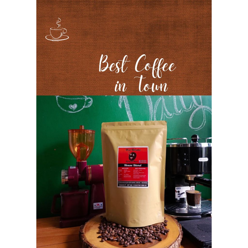 

House Blend Robusta dan Arabica Kopi Wuetan 30 : 70. Kemasan 1Kg