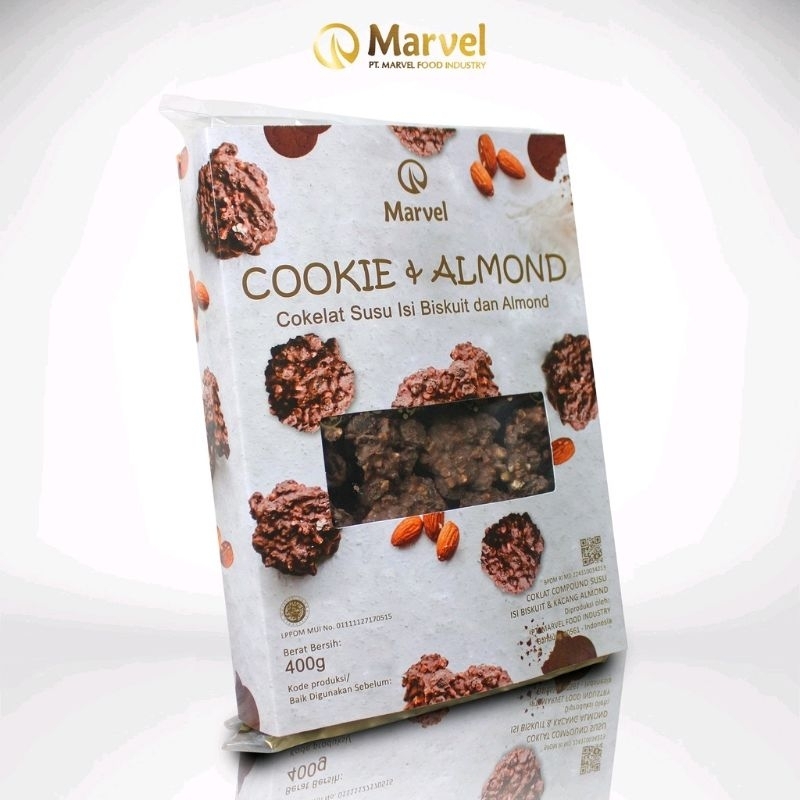 

COKLAT SUSU DENGAN CACAHAN KACANG ALMOND DAN COOKIES 400 G