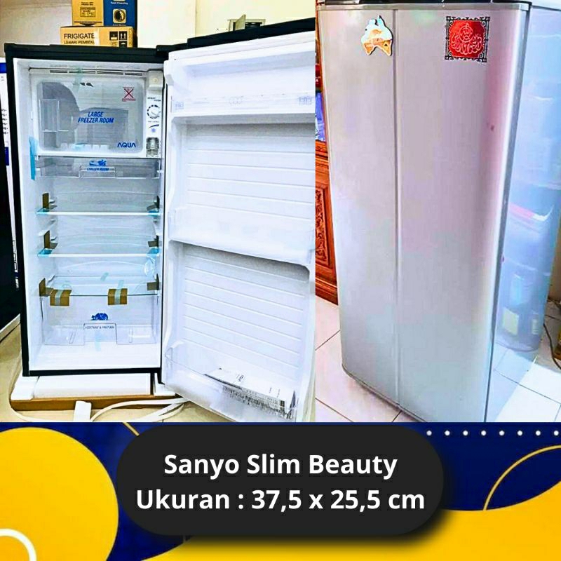 Tutup Frezer Kulkas Sanyo Slim Beauty, Sanyo New Ruby/Rak Kulkas Sanyo Custom