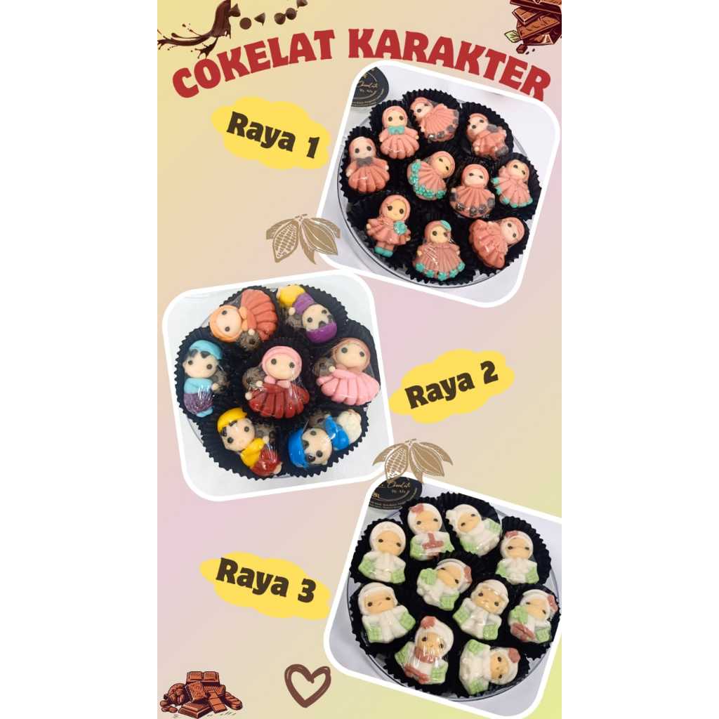 

coklat cetak karakter,karakter coklat enak, coklat karakter homemade, jual coklat karakter, coklat karakter kemasan, coklat karakter lucu dan unik