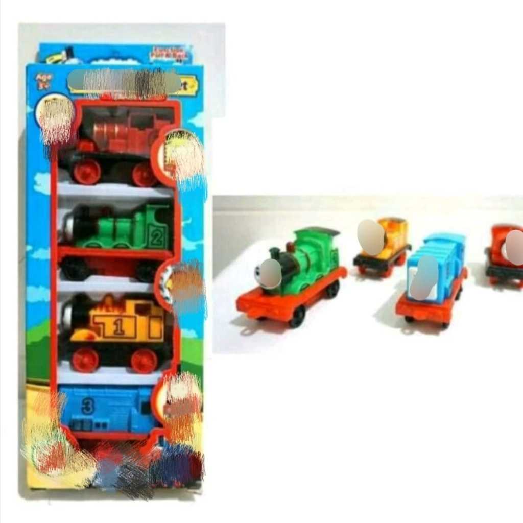 Mainan Anak Kereta Train 311N Jalan Manual Tanpa Baterai Isi 4 Pcs Murah Kemasan Dus | Mainan Anak K