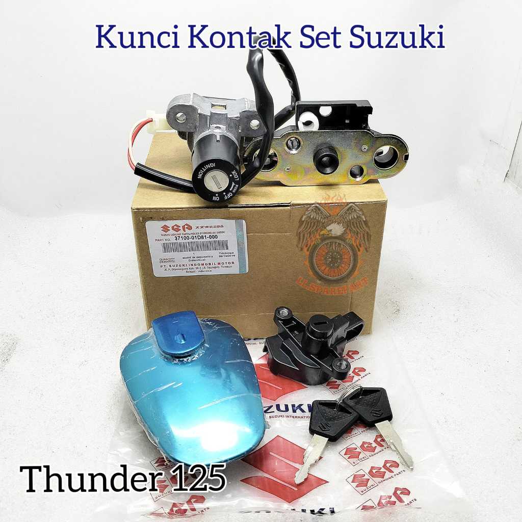 KUNCI KONTAK SET HONDA SUZUKI 45F KEYSET KONCI KONTAK 1 SET ANTI MALING ASLI ORIGINAL THUNDER 125 KE