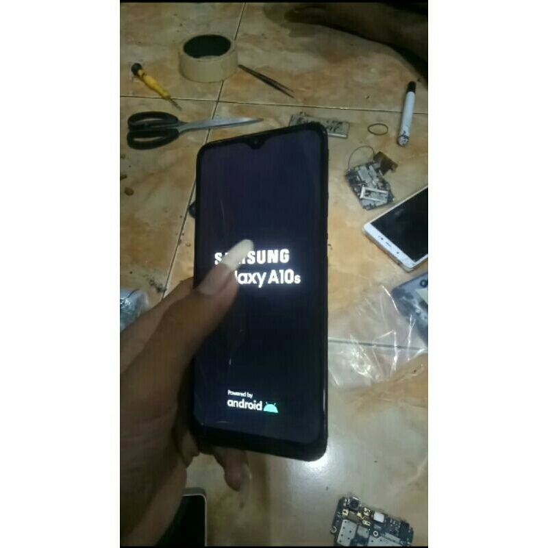 lcd Tc hp samsung A10s ori cabutan sentuh normal udah tested