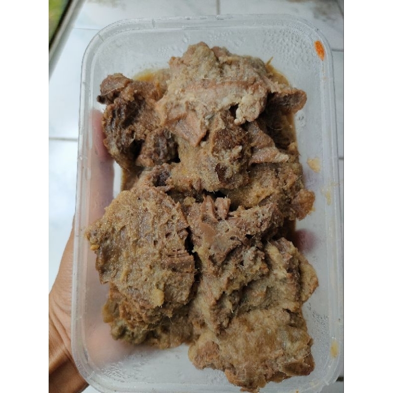 Gepuk daging sapi
