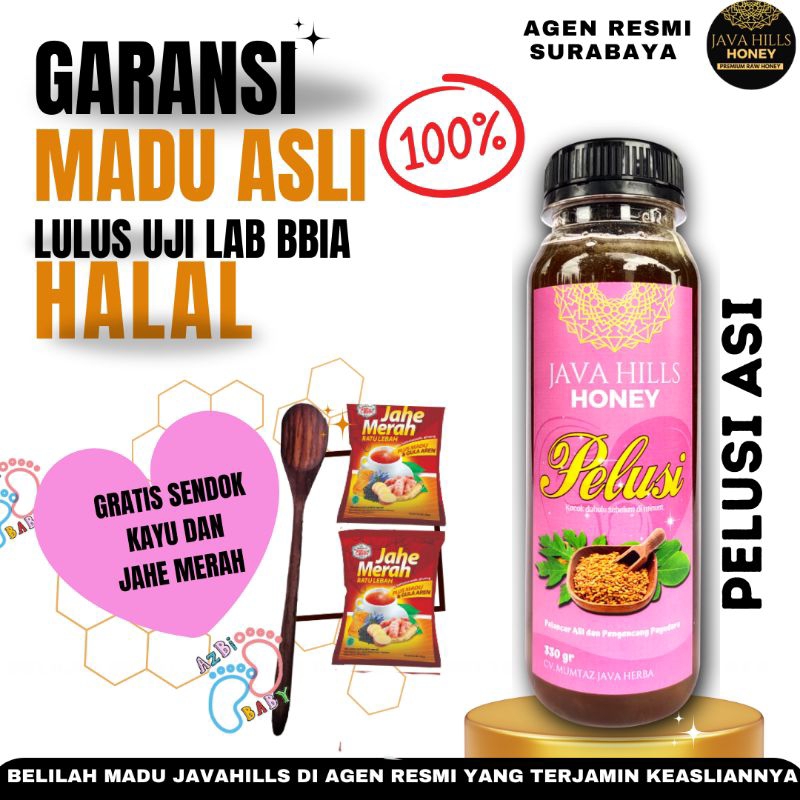

AZBI BABY❤️ Javahills MADU PELUSI herbal 320GRAM | Busui | ASI DERAS HALAL BPOM BISA COD