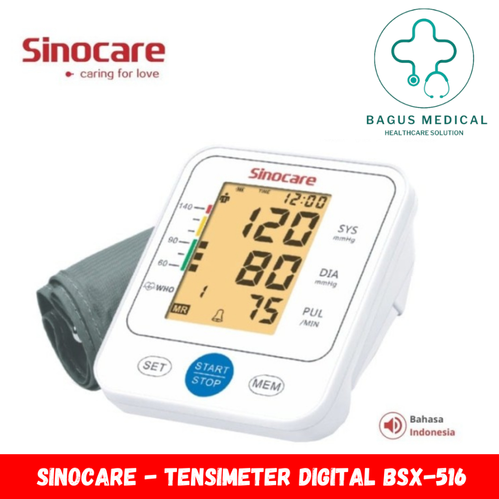 SINOCARE - Tensimeter Digital BSX-516/ Tensimeter Digital Suara