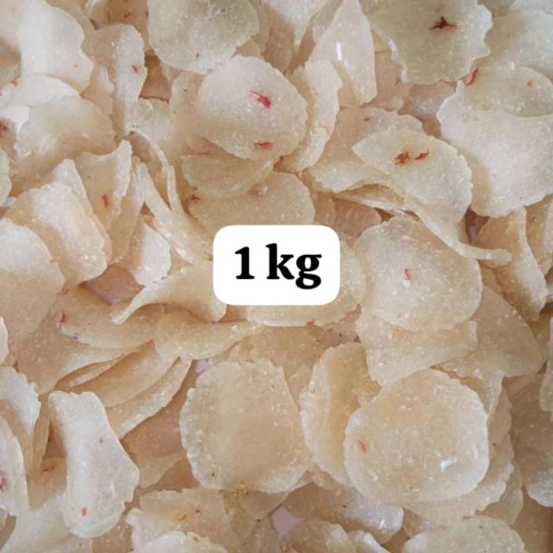 Krupuk Kerupuk Singkong Pedas Criping Kerupuk Unyil Pedas Mentah 1 Kg