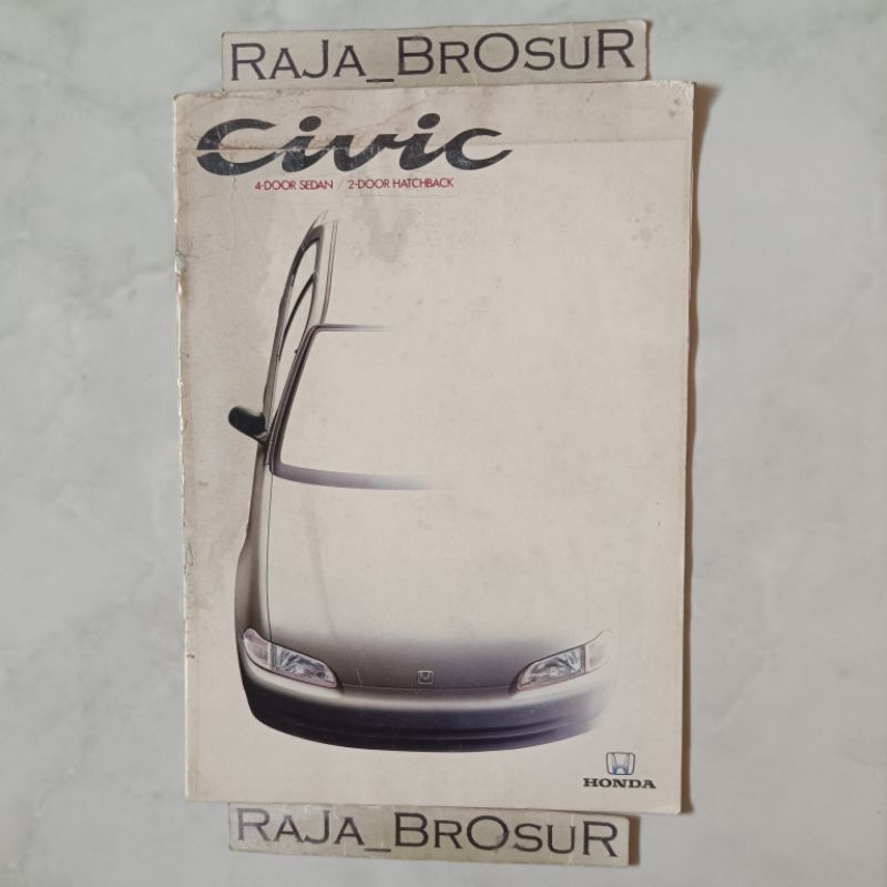 Poster brosur katalog booklet jadul lawas Honda Civic Genio/Civic Estilo 1992