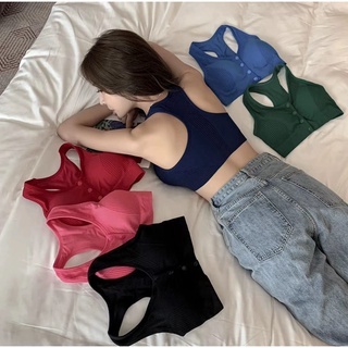 Tanktop Wanita Tanktop Bra busa tanpa kawat Sport Bra busa tipis READYSTOCK B069