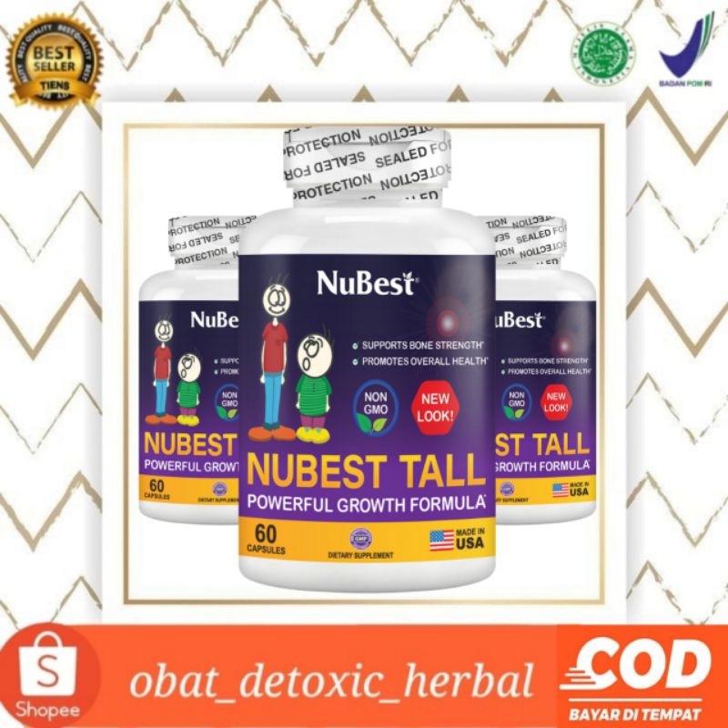 Nubest Tall Obat Penambah Tinggi Badan Alami Nubest Tall Original USA Obat Peninggi badan Asli Origi