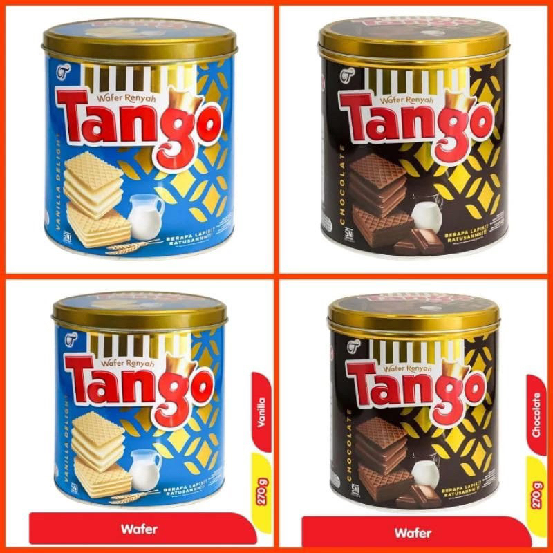 

Wafer Tango Kaleng 290gr Coklat Vanila Termurah