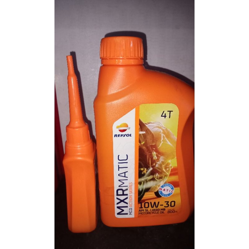 oli mesin motor matic Repsol MXR matic 0.8L + oli gardan 100% orisinil Repsol