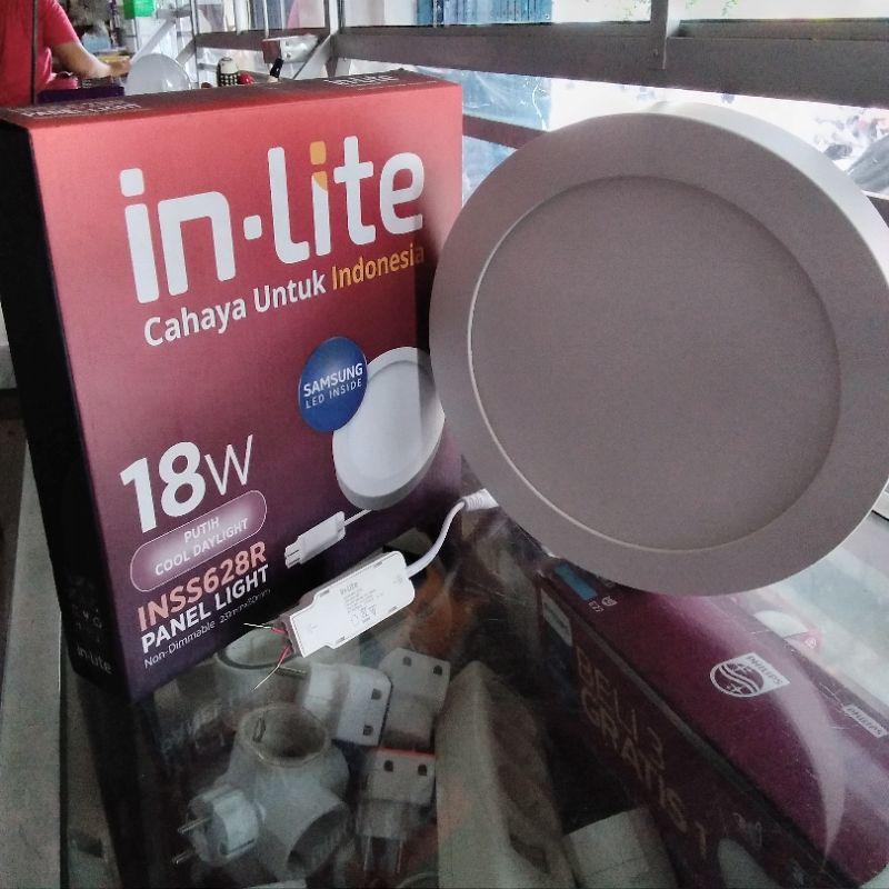 Downlight LED In Lite 18 Watt Outbow Bulat dan Kotak Warna Putih-Kuning