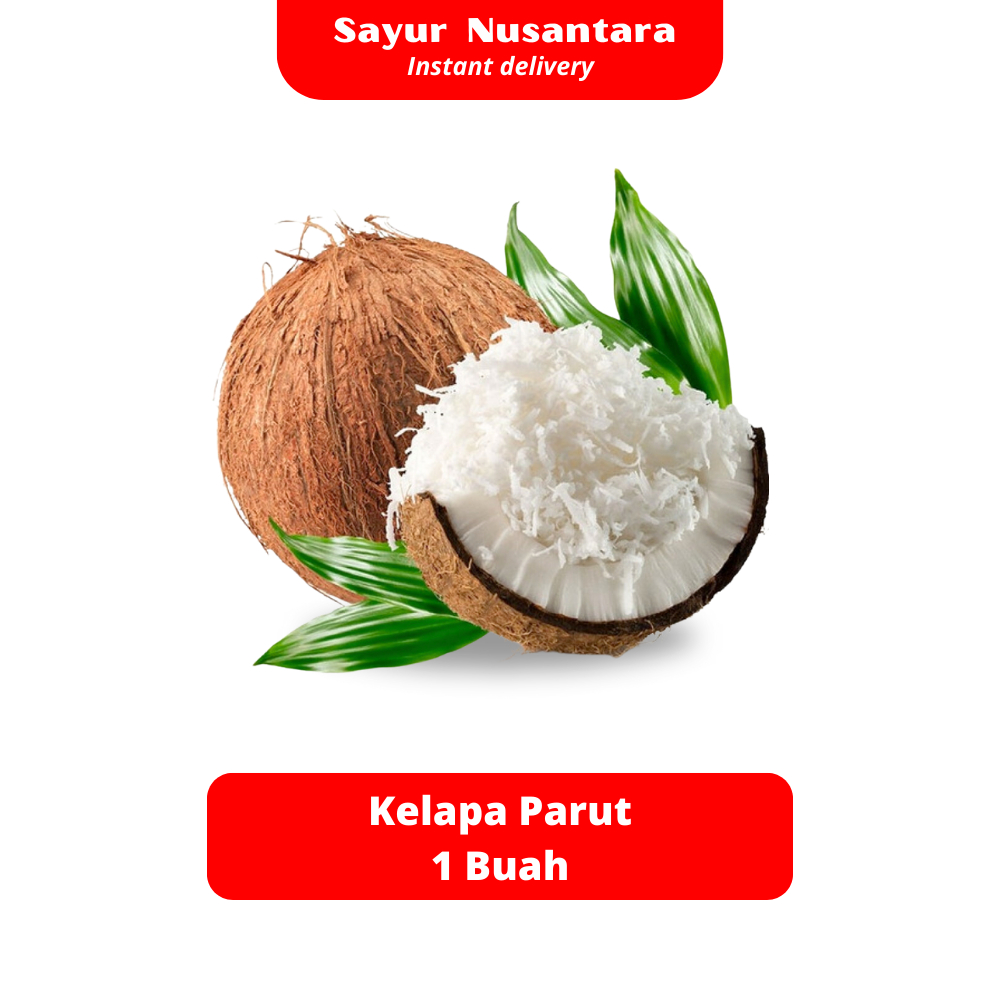 

Kelapa Parut 1 Buah/Butir Fresh - Sayur Nusantara