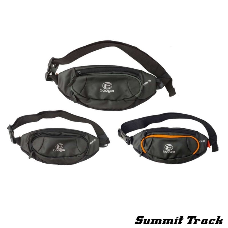 Tas Pinggang Boogie Ostrich TP-20 Hitam Pria Wanita Remaja Dewasa Wadah Hp Dompet Aksesories Bahan N