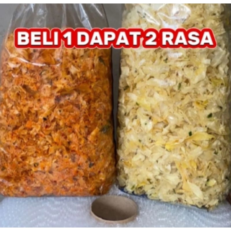 

KERIPIK SINGKONG 500GRAM DAPAT 2PCS ORIGINAL DAN PEDAS MANIS