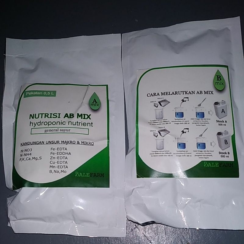 nutrisi Ab mix sayuran daun abmix