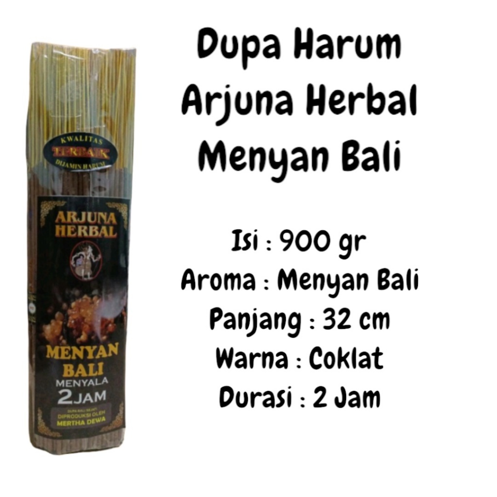 Dupa Kemenyan Bali Harum Arjuna Herbal Hio Kiloan Handmade