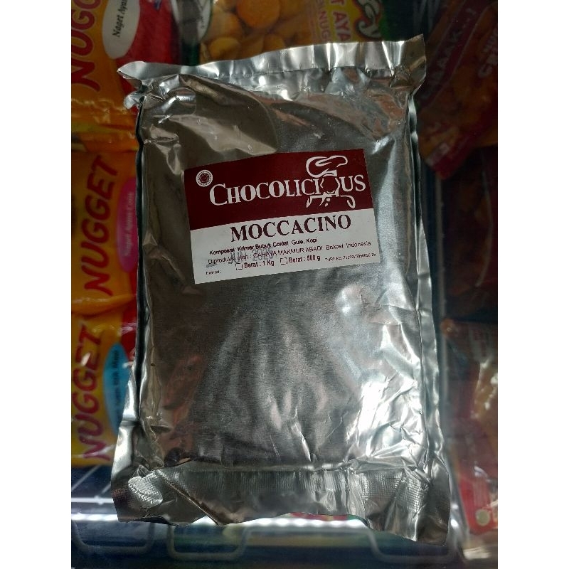 

Chocolicious Bubuk Minuman Instan Rasa Moccacino 500 gram.