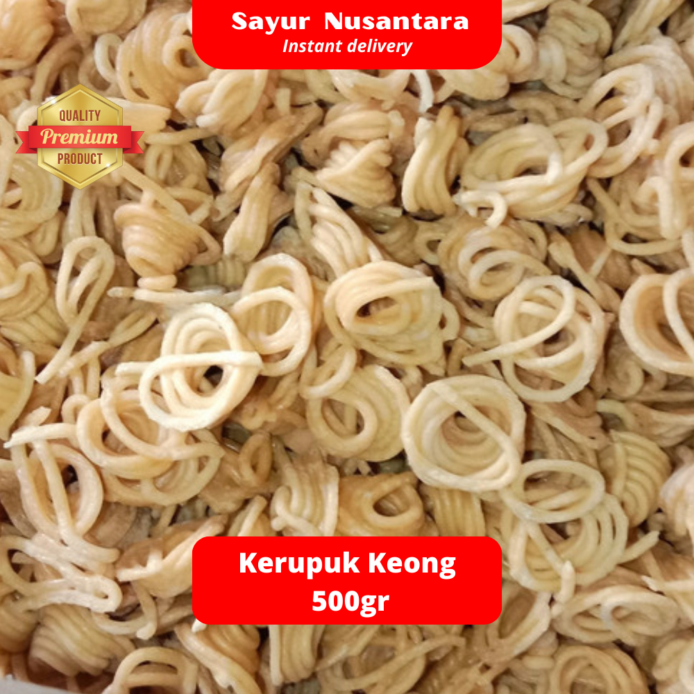 

Kerupuk Keong Super Renyah 500gr - Sayur Nusantara