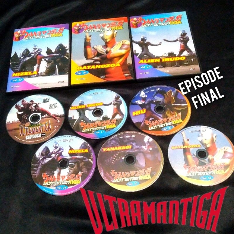 VCD Film Ultraman Tiga Set Take All Bahasa Indonesia Original Final Episode