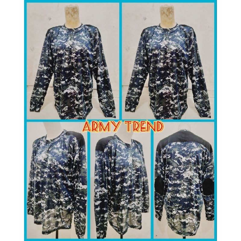 KAOS LORENG ARMY LENGAN PANJANG NAVY SEAL / KAOS BUSA LAPANGAN LENGAN PANJANG NAVY SEAL / KAOS ARMY 