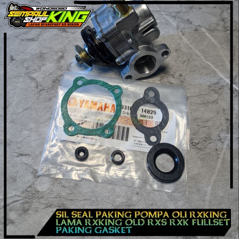 Sil seal Pompa oli Samping Rx king lama rxking old Rxs Rxk Fullset paking gasket