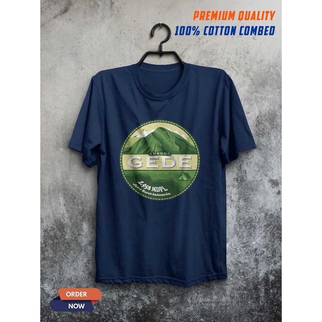 KAOS KLATEN / GUNUNG GEDE / OUTDOOR / PENDAKI INDONESIA / ADVENTURE CLOTH